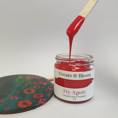 Opaque Resin Pigment: Fly Agaric Red