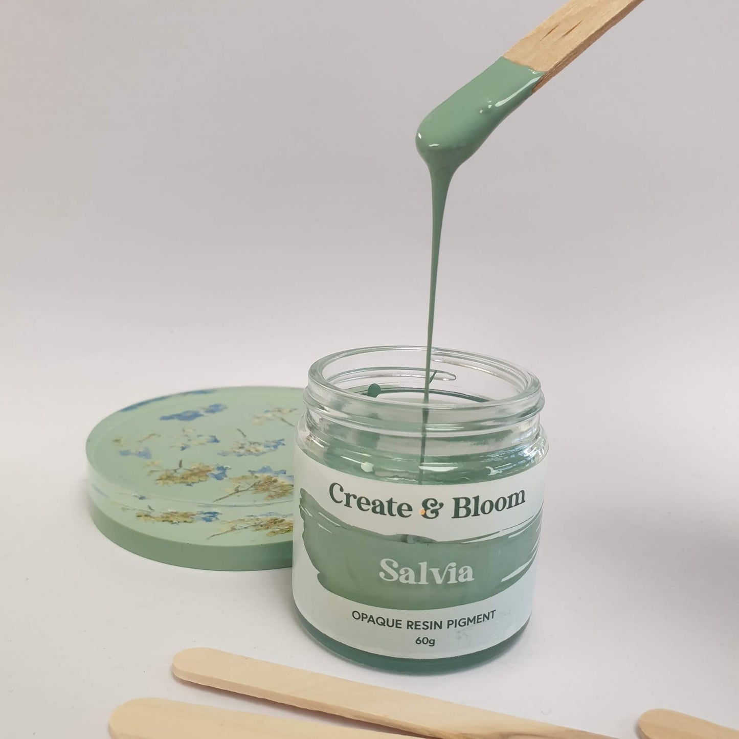 Opaque Resin Pigment: Salvia Green