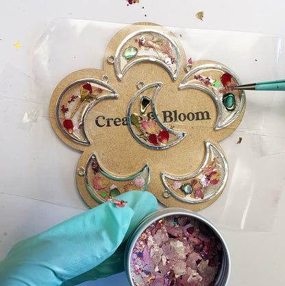Pink Moon Necklaces Resin Jewellery Kit