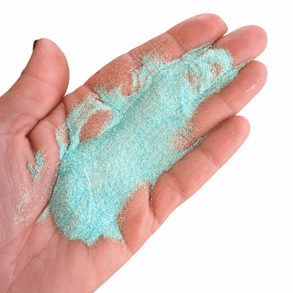 blue glitter dust, frosty glitter dust, glitter for resin crafts and nails. 