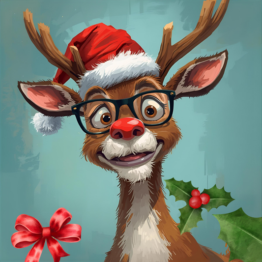 Rudolph’s Red Nose Mash-Up – Interactive Christmas Acrylic Painting Workshop! 7pm-8:30pm 26th Nov