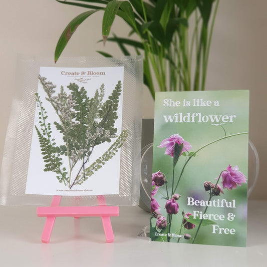 Blooming Pretty Pressed Flower Pack: Fosse Cross ferns and foliage