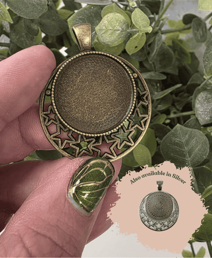 Antique Star Trim Round Bezel - Individually Sold for Resin Crafting!