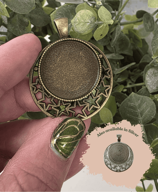 Antique Star Trim Round Bezel - Individually Sold for Resin Crafting!
