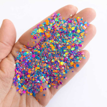 rainbow glitter
glitter for festivals
jazz glitter
neon glitter