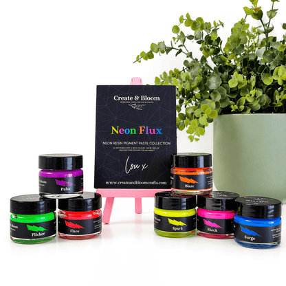 Bright neon colours for resin, pigment pastes that are neon for epoxy. Bright neon epoxy pigment for crafts