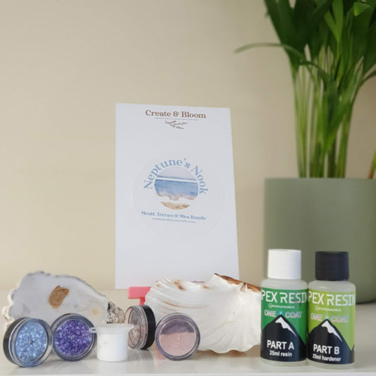 Teany Apex Resin And Shell Trinket Dish Bundle: Neptune's Nook!