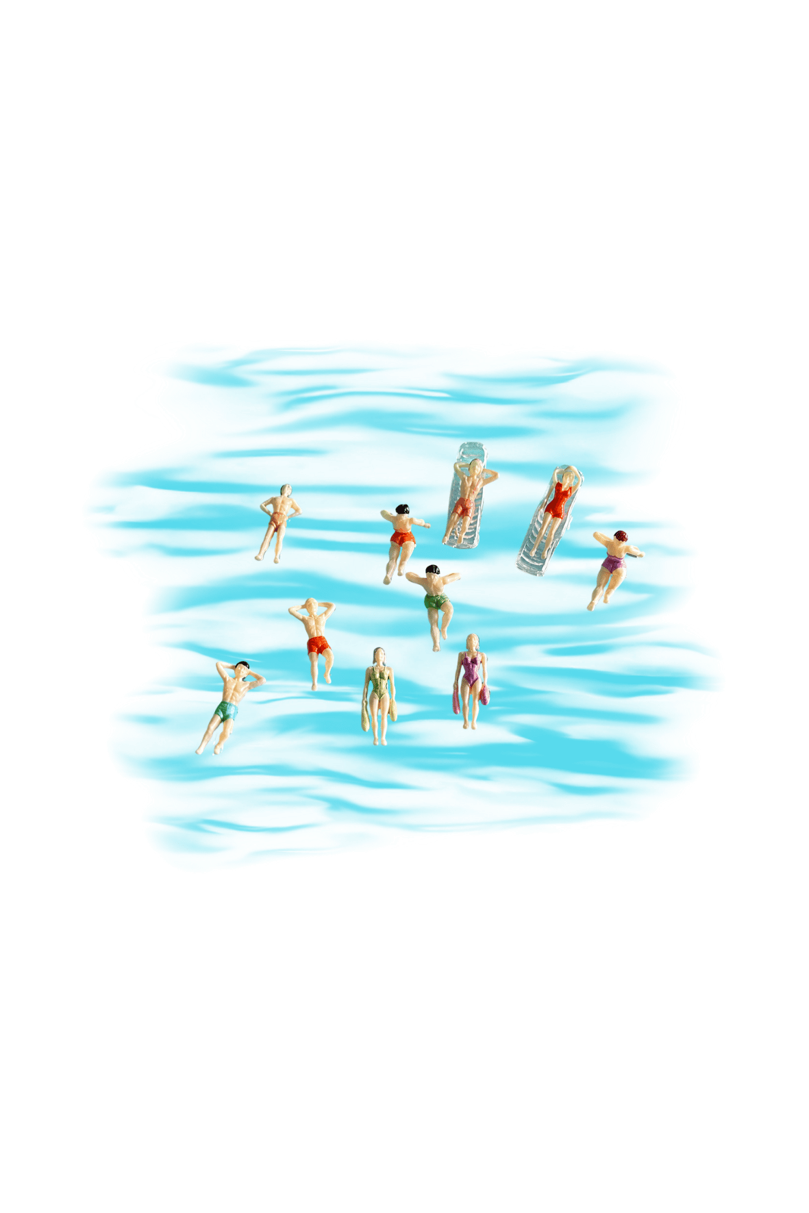Poolside Posers – Swimming Pool Miniature Figures for Resin Art & Dioramas!