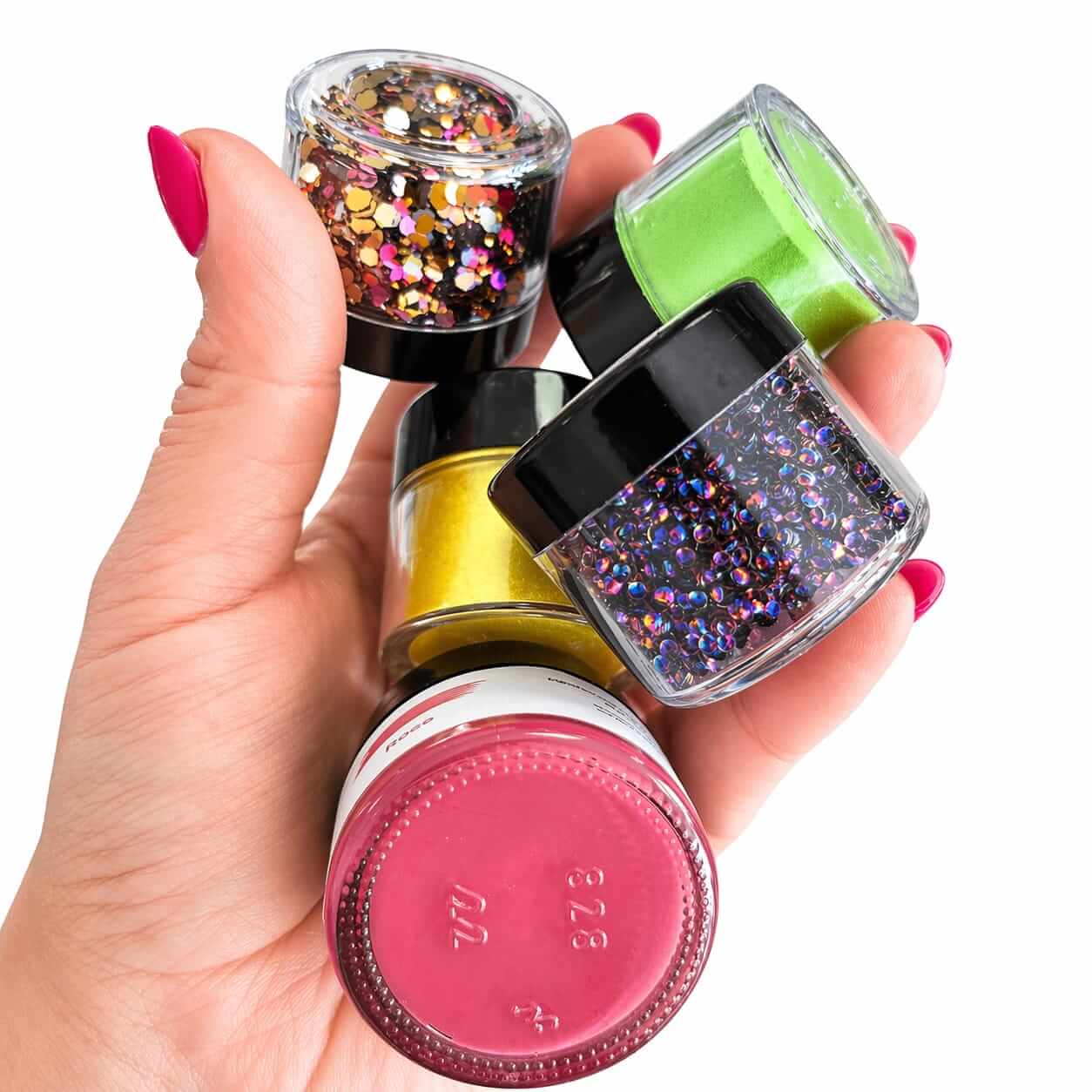 Set of 5 Luxury Pigment, Mica & Glitters: Summer Clash!