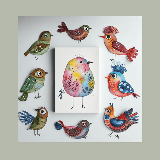 Crafty Friends Retreat: Birds of a Feather: Watercolour Playtime 1st June @ From 10am-12pm
