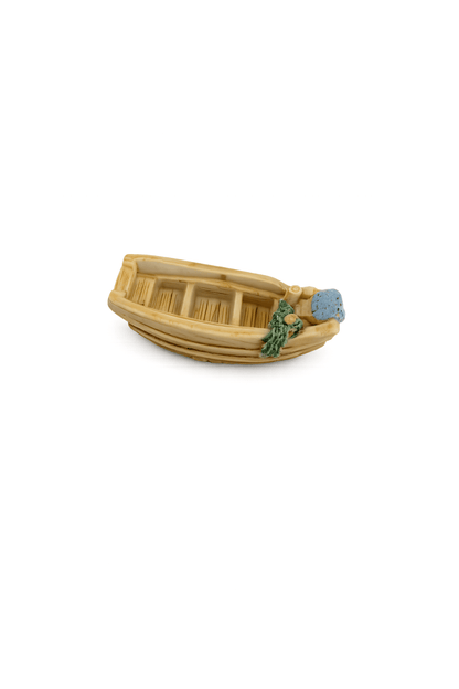 Tiny boat for crafts, beach art, tinyboat, small dolls house boat, seascape, resin art