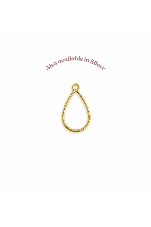 Zinc Alloy Open-Backed Tiny Oval Bezel - For Resin Crafts