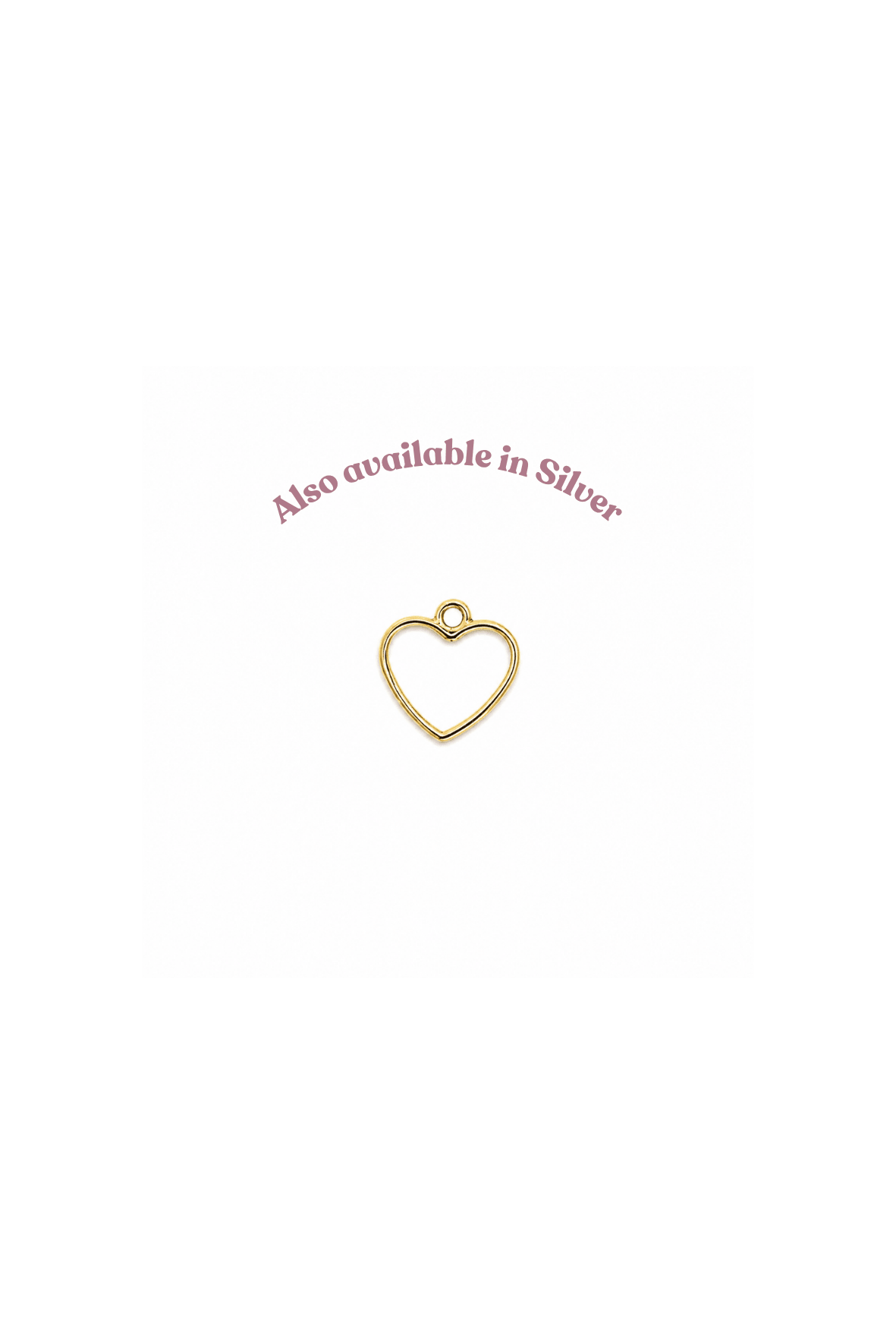 Zinc Alloy Open-Backed Tiny Heart Bezel - For Resin Crafts