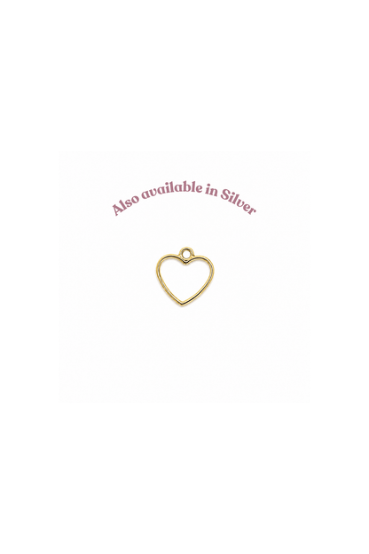 Zinc Alloy Open-Backed Tiny Heart Bezel - For Resin Crafts