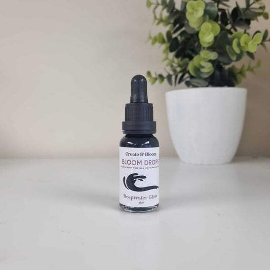 Bloom Ink Drops: Mixed Media Ink drops for Crafts - Deep Water Glow!