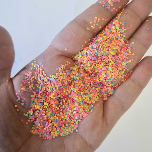 Matt Neon Dotty Bloom Glitter: Carnival