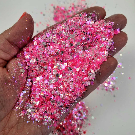 Extra AF Chunky Hex Collection: Pink Fizz!