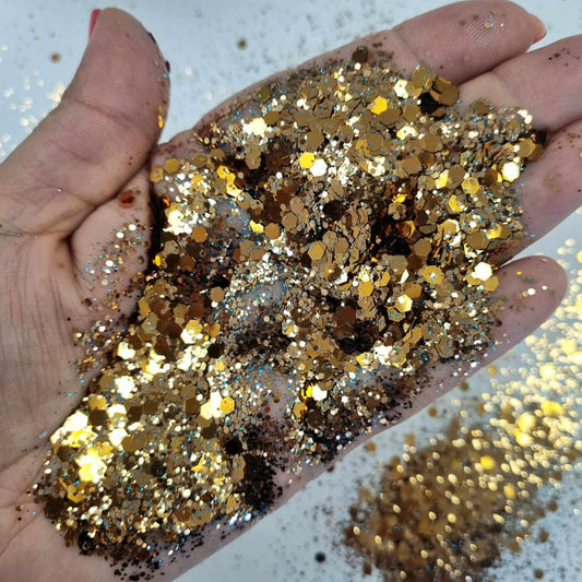 Extra AF Chunky Hex Collection - Copper Kiss, Sapphire Bite!