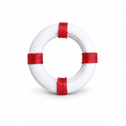 Miniature Lifesaver Buoy – Tiny Resin & Seascape Embellishment, for resin oceans and Mixed Media art