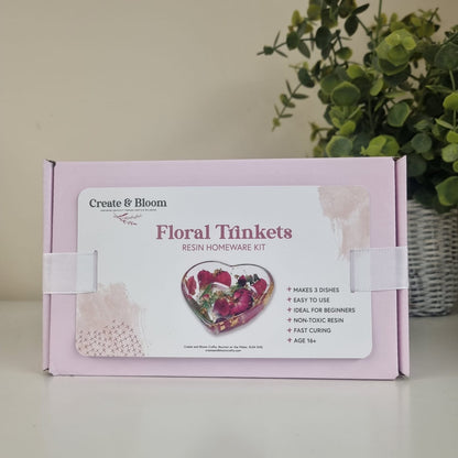 Floral Trinket: Epoxy Resin Botanical dish - Make 3!