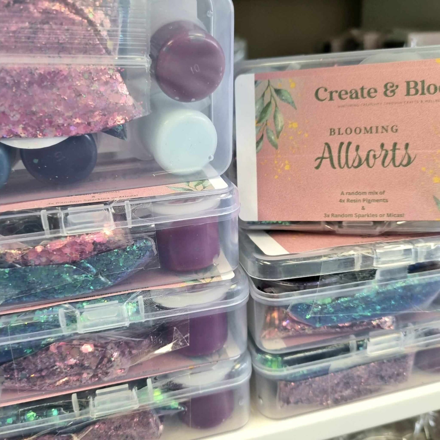 Luxurious Epoxy Resin Sample Selection: Blooming Allsorts, Randomly Picked!