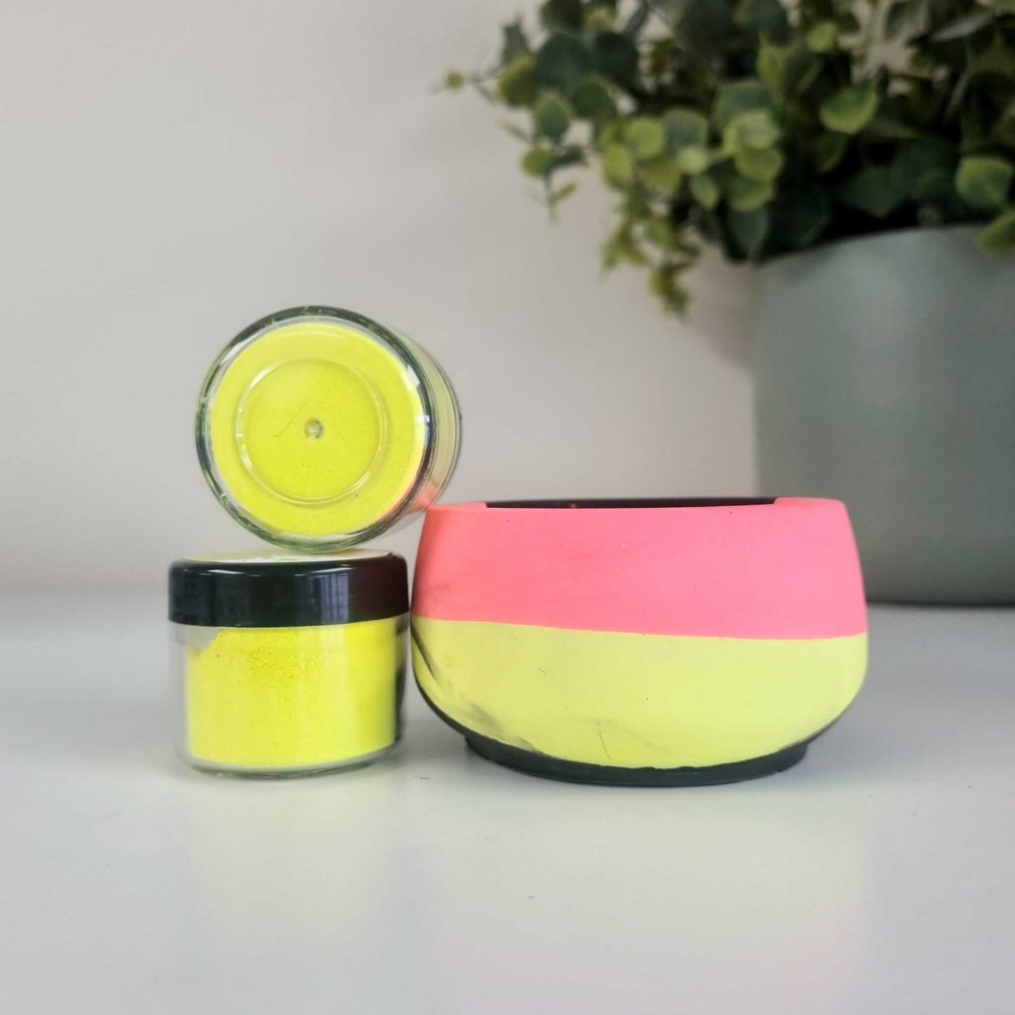 Mixed Media Neon Popping Mica: Laser Lemon!