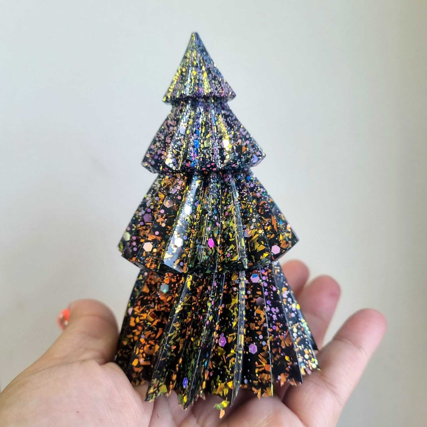 Silicone Mould for Resin Crafts - NEW SIZE Mistletoe Pine Christmas Tree!