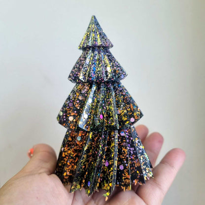 Silicone Mould for Resin Crafts - NEW SIZE Mistletoe Pine Christmas Tree!