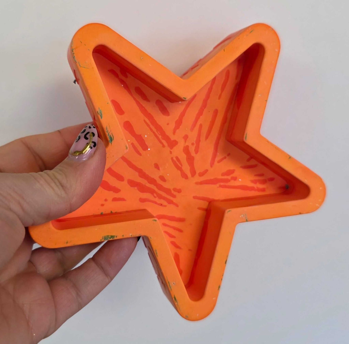 Orange Bloom Cast Drops – Water-Based Pigment dye for Eco Pour and concrete craft mediums.