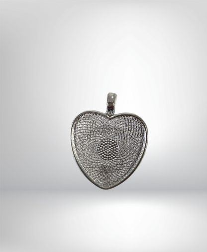 Silver tone, Love Heart Bezel - For Resin Crafts!