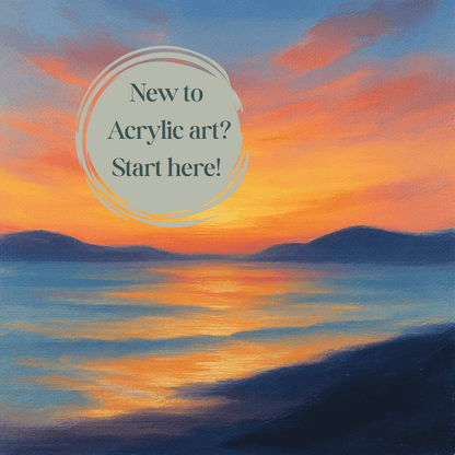 Beginner Acrylic Painting Workshop – In Person or Online (Zoom)