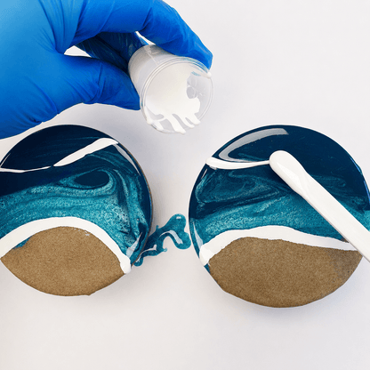 resin art, making resin waves