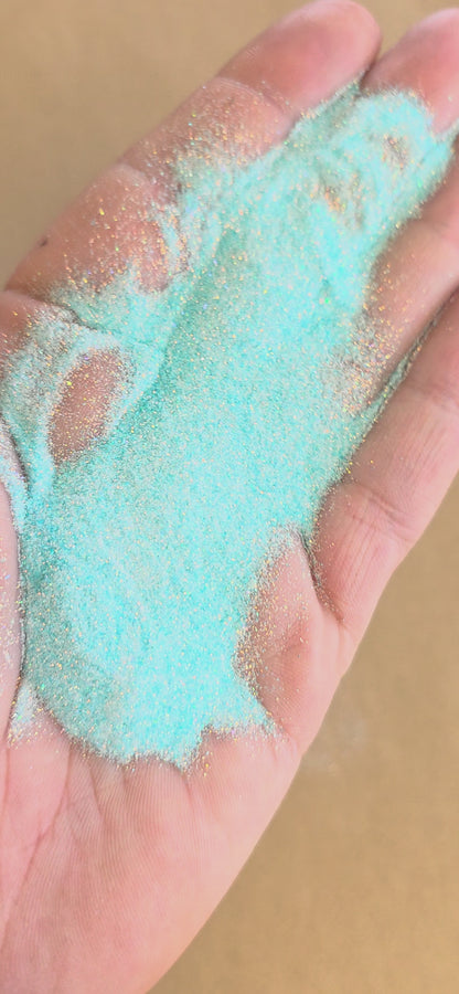 Twinkling Glacial - Turquoise Blue Green Textured Glitter for Resin and mixed media