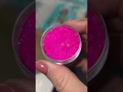 Neon Pink Matt glitter for resin and crafting, in the pot