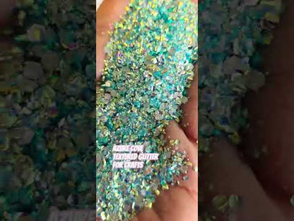 Twinkling Azure Cove - Turquoise Blue Green Textured Glitter for Resin and mixed media
