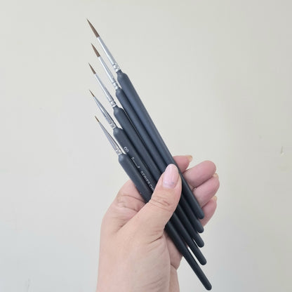 Watercolour Fine Detail Paint brushes: Detail Work & Miniature Art