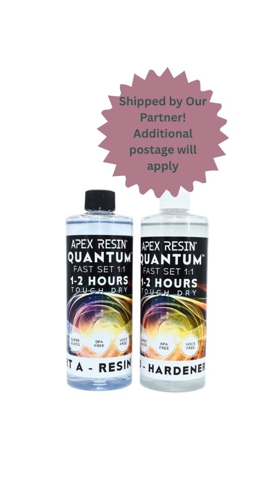 Apex Resin Quantum Fast Set 1L kit – rapid cure epoxy resin for tumblers