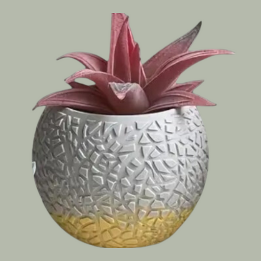 Small Rounded Crackle Pot Mould – Silicone Mould for Resin, Jesmonite & Eco Casting