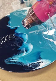 Beautiful resin cells - beach art - resin lacing