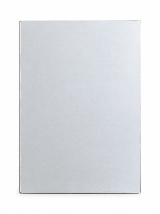 Plain 22cm x 15cm rectangular aluminium art board for resin and mixed media crafts